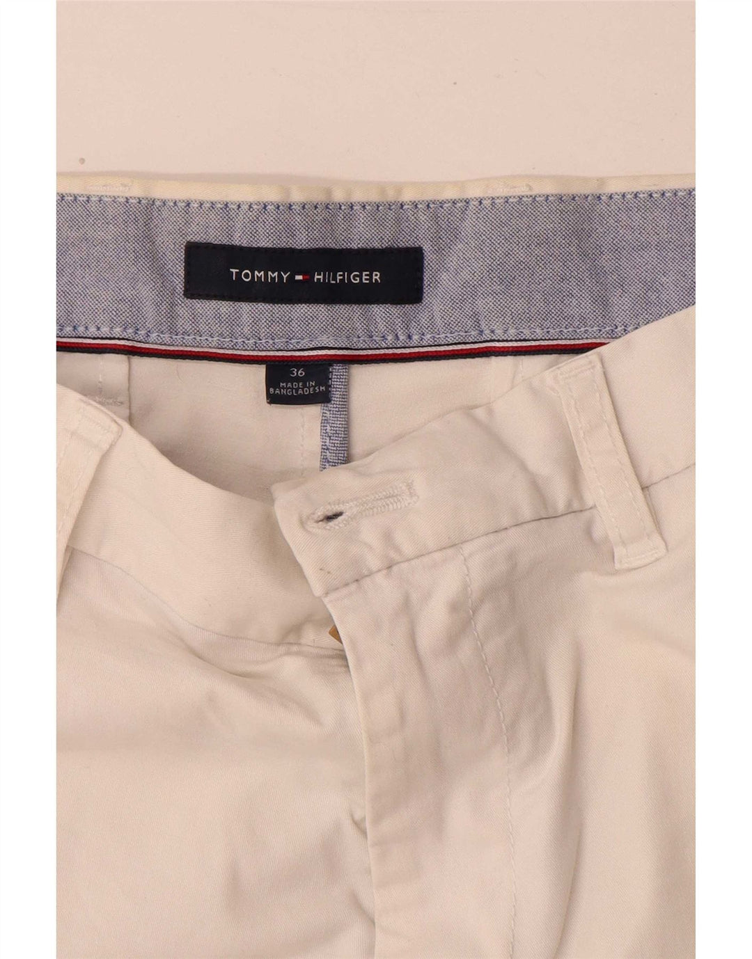 Męskie spodenki Chino Tommy Hilfiger W36, duże, białe, bawełniane