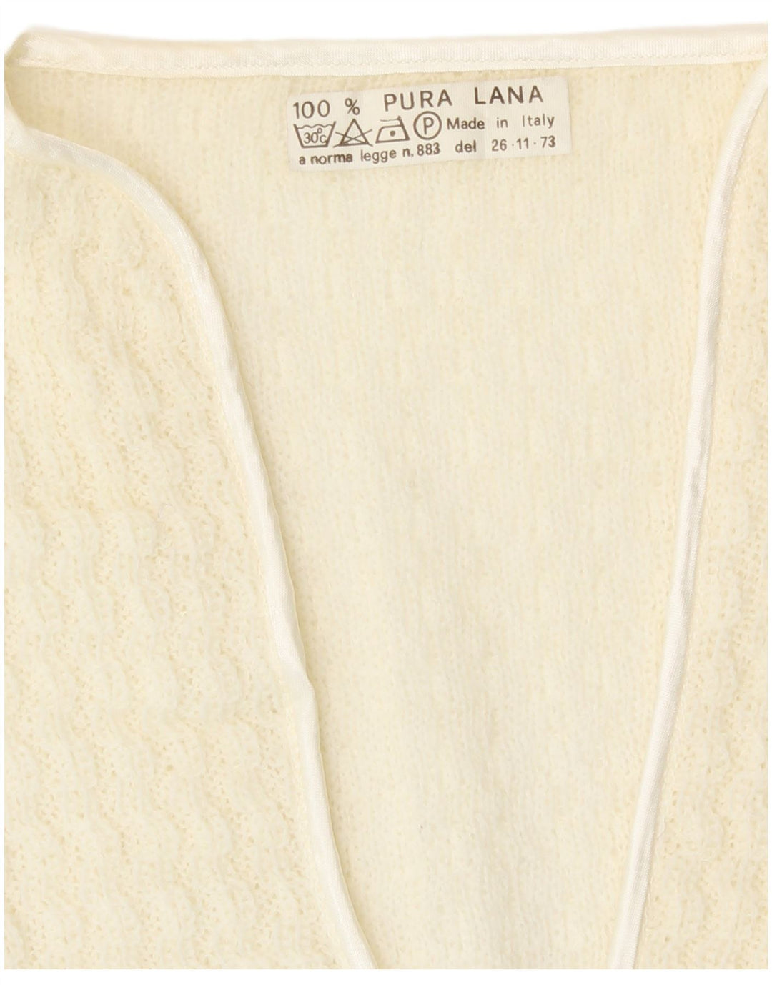 Sweter damski w stylu vintage, UK 16, duży, z białej wełny