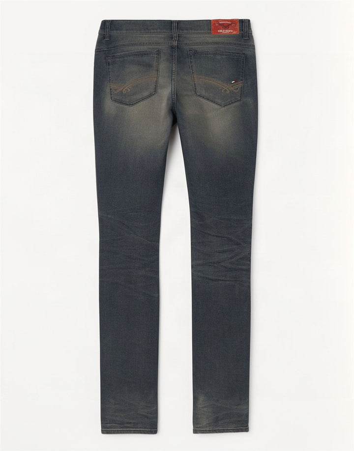 Damskie jeansy slim Tommy Hilfiger W28 L32 Niebieskie bawełniane