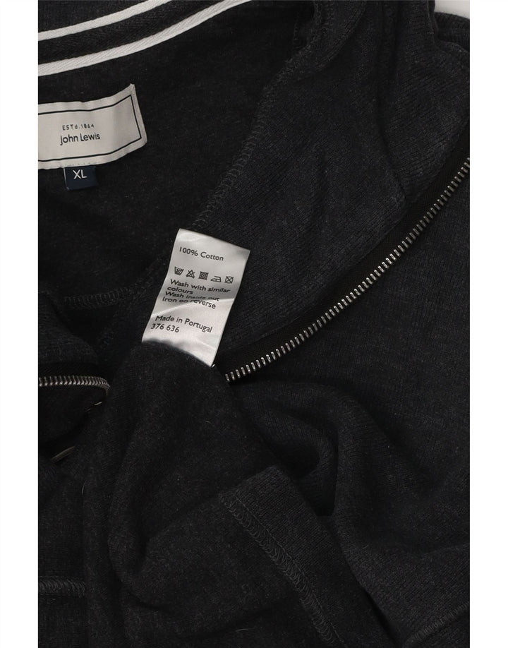 JACK & JONES Męski sweter zapinany na zamek XL, szary, bawełniany