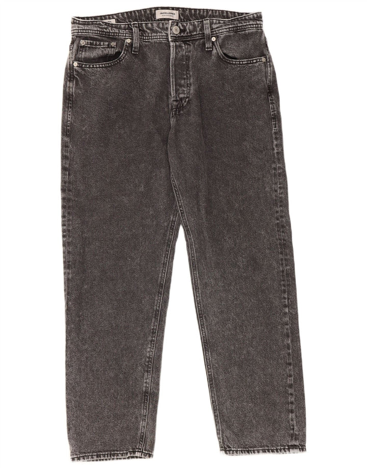 Męskie zwężane dżinsy Jack & Jones W33 L30 Szara bawełna