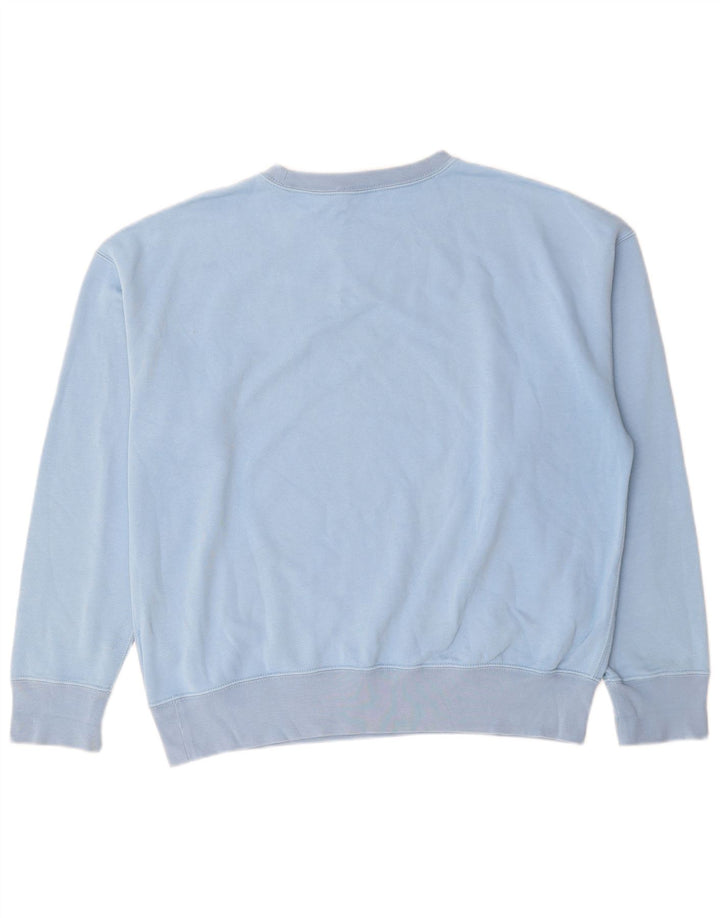 Damska bluza oversize Polo Ralph Lauren UK 16, duża niebieska