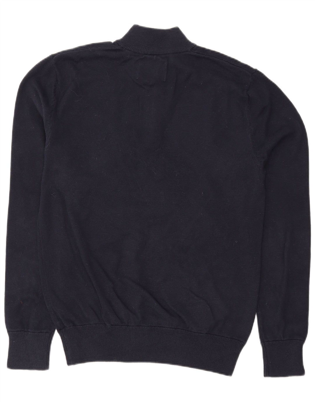 JACK WILLS Męski sweter zapinany na zamek, średni granatowy, bawełniany