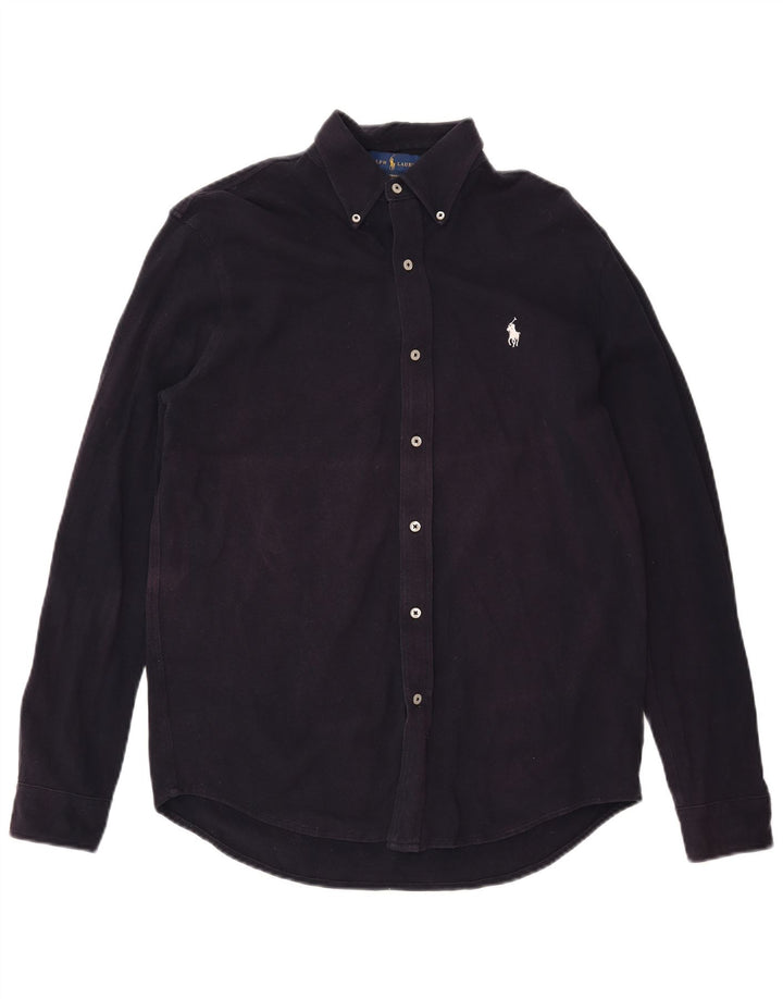 Koszula męska Ralph Lauren, średnia, granatowa, bawełniana