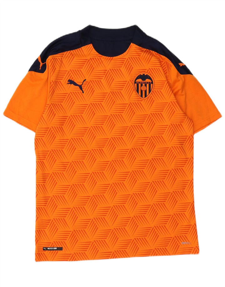 Męska koszulka T-shirt Puma Valencia Top, średni, pomarańczowy, poliester z blokami kolorów