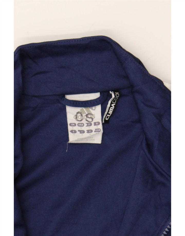 ADIDAS Mens Tracksuit Top Jacket Small Navy Blue Polyester Vintage Adidas and Second-Hand Adidas from Messina Hembry 