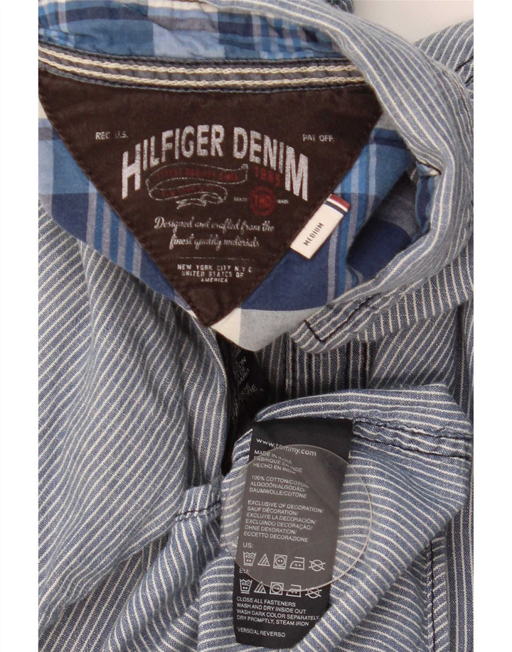Koszula męska Tommy Hilfiger Średni granatowy, bawełniany w prążki