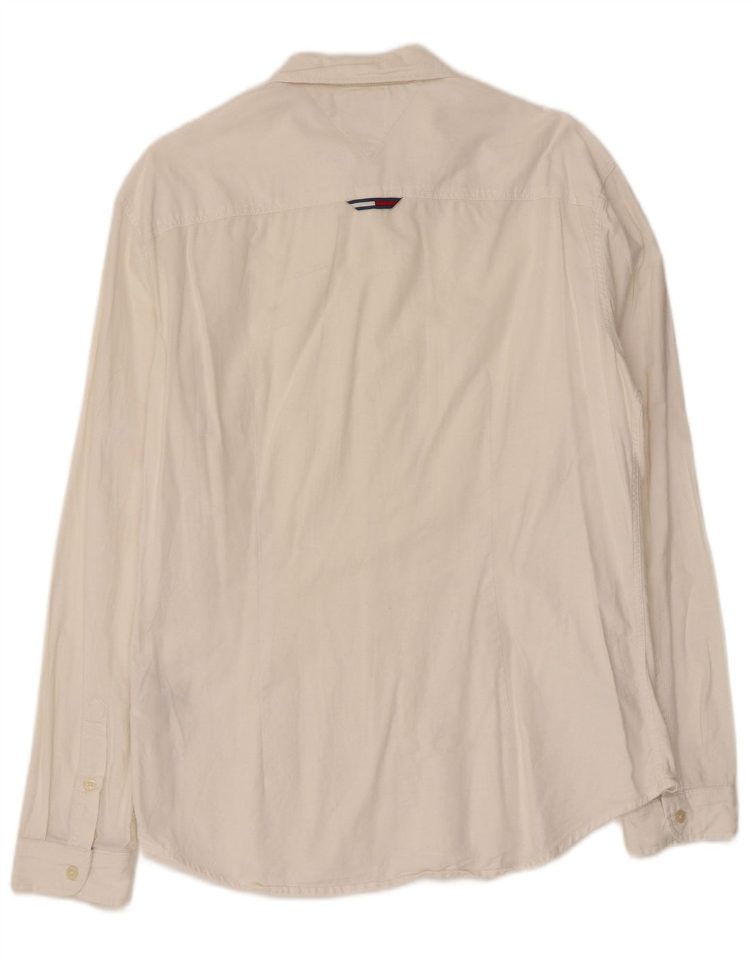 Męska koszula slim fit TOMMY HILFIGER, średnia, biała bawełna