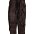 Damskie spodnie skórzane VINTAGE IT 44 Medium W26 L26 Czarna skóra