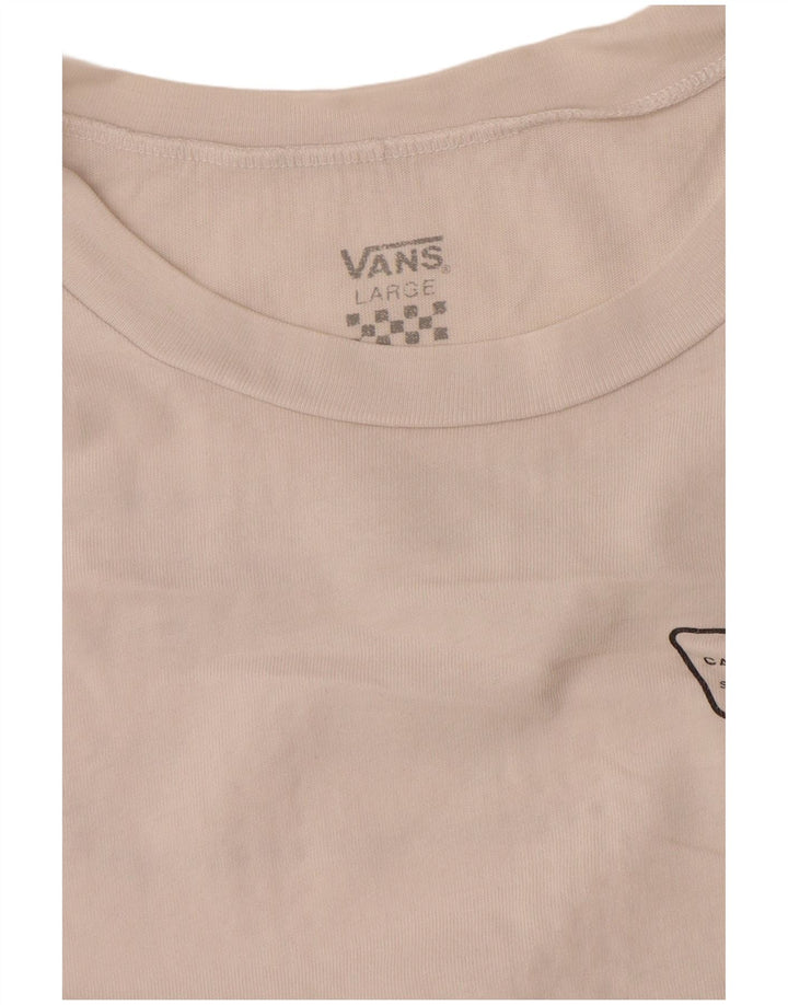 Damska koszulka z grafiką Vans UK 16, duża, biała