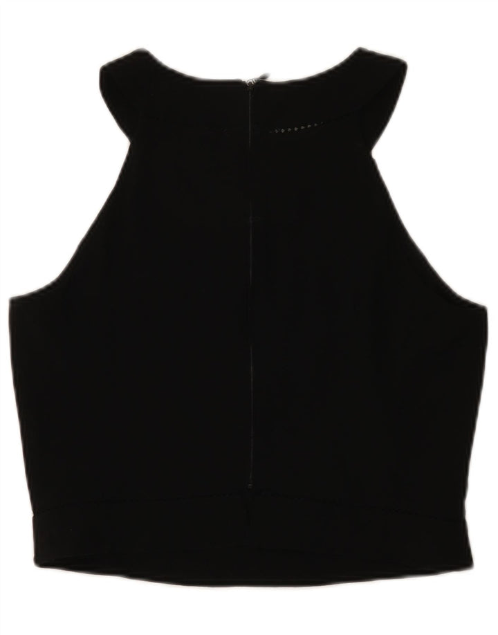 Damski krótki top Emporio Armani IT 46, duży, czarny, wełniany