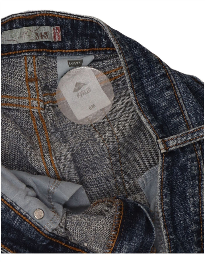 Damskie jeansy Levi's 545 Low Bootcut US 6 Medium W32 L28 Niebieska bawełna