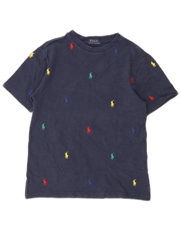 Koszulka chłopięca Polo Ralph Lauren z grafiką, 9-10 lat, granatowa