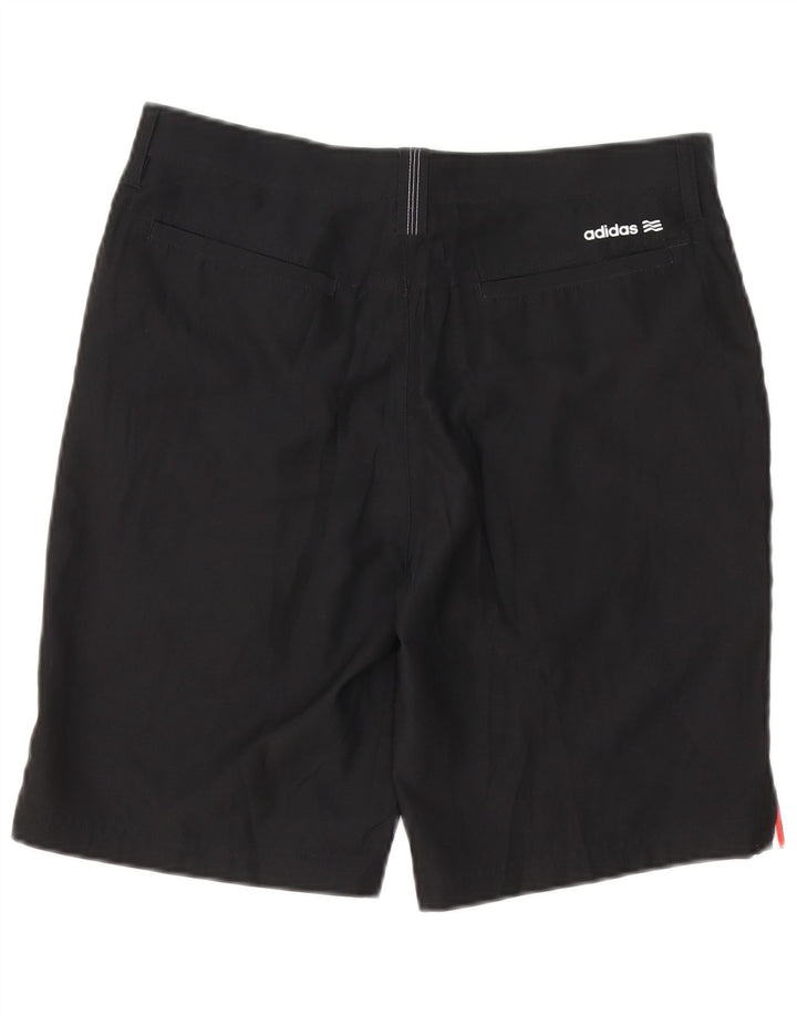 Męskie spodenki Chino ADIDAS, średnie W32, czarne, bawełniane