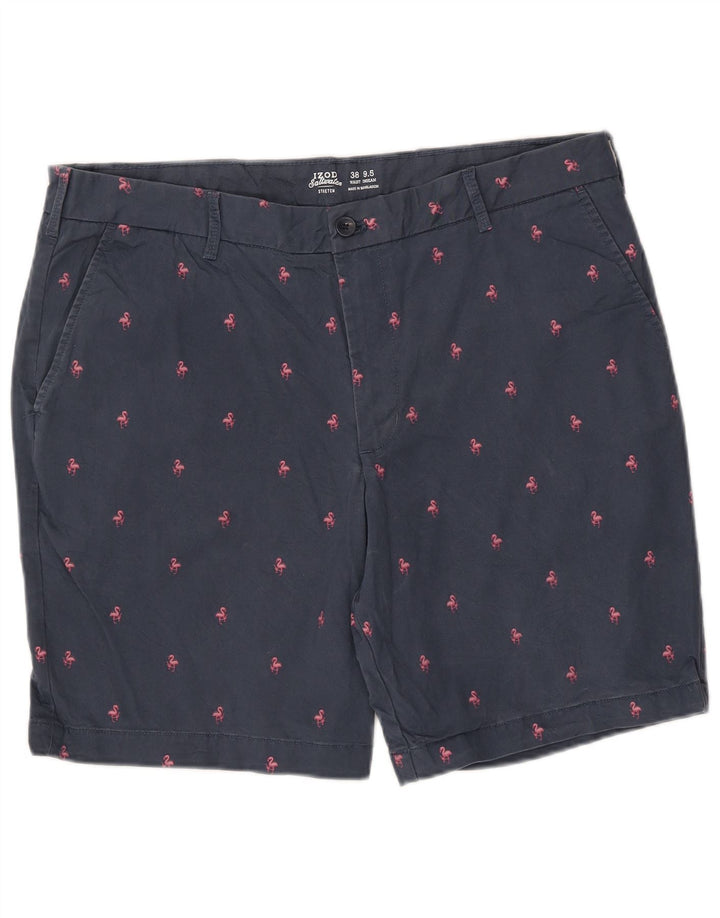 Męskie spodenki chino IZOD Salt Water Abstrakcyjny wzór W38 XL Granatowe