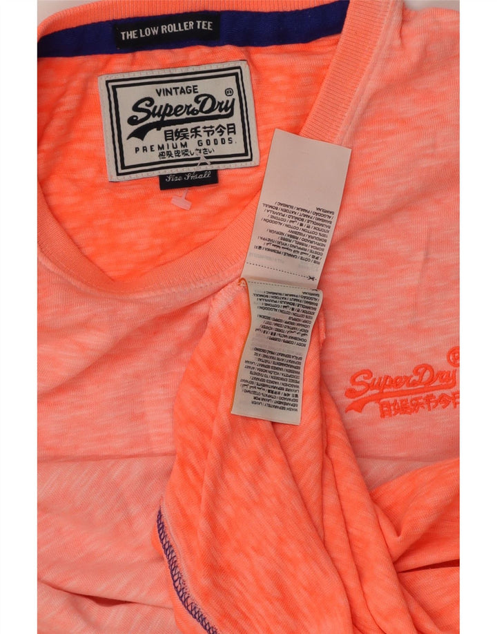 T-shirt męski Superdry, mały, pomarańczowy, bawełniany