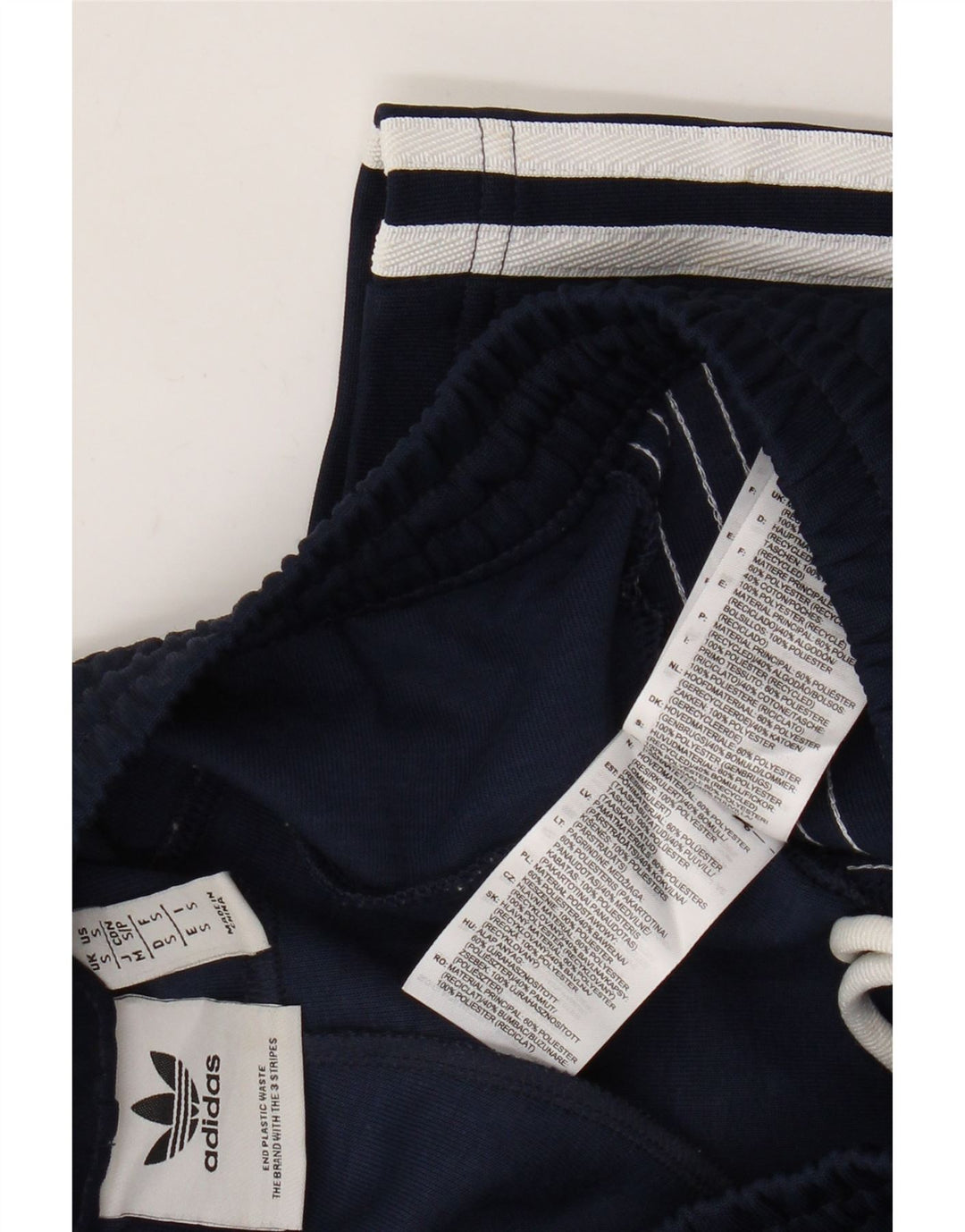 Męskie spodenki sportowe Adidas, małe, granatowe, poliestrowe