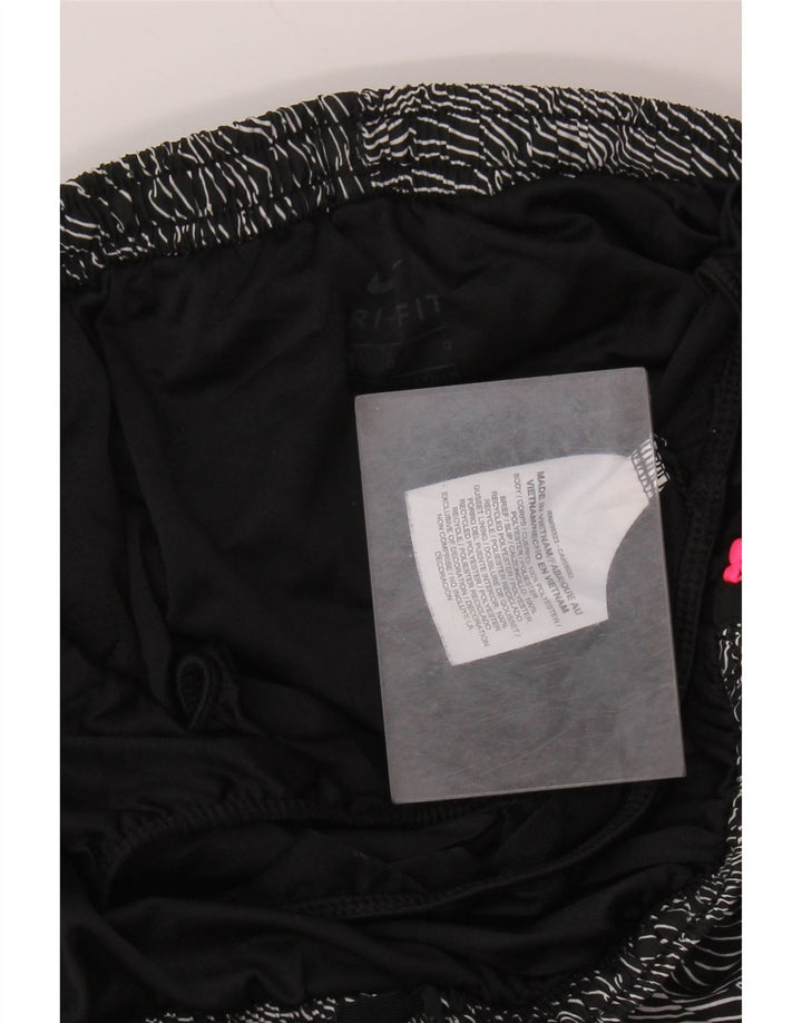 Damskie spodenki sportowe NIKE Dri Fit UK 16, duży, czarny poliester z blokami kolorów