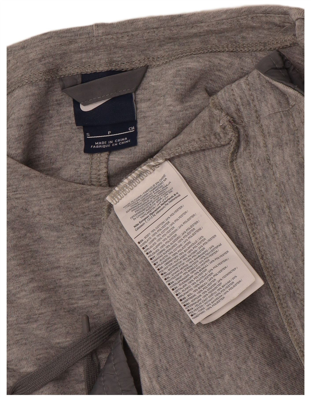 Damska bluza dresowa Nike Crop UK 10, mała, szara bawełna