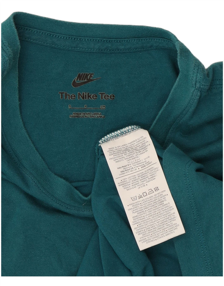 T-shirt męski Nike, mały, niebieski, bawełniany