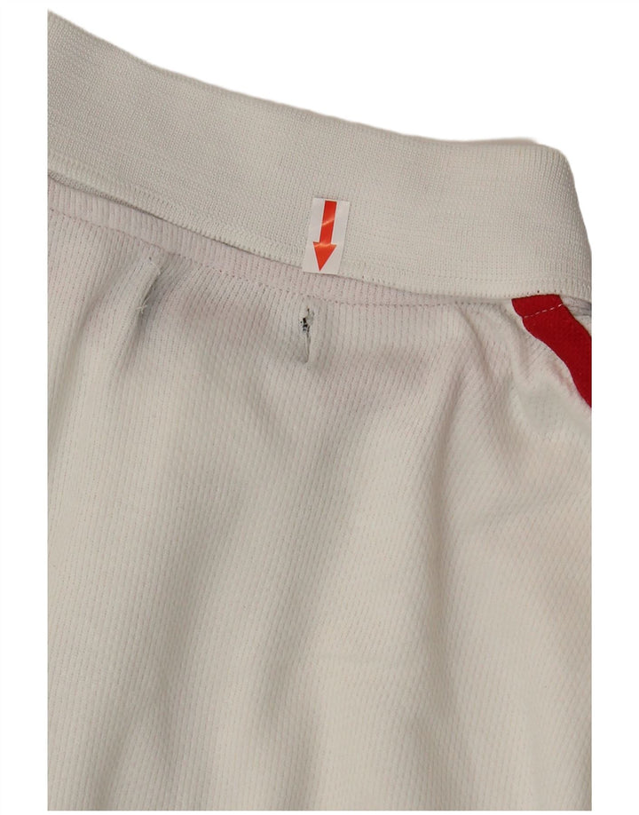 Męska koszulka polo Kappa, mała, biała, bawełniana w bloki kolorów