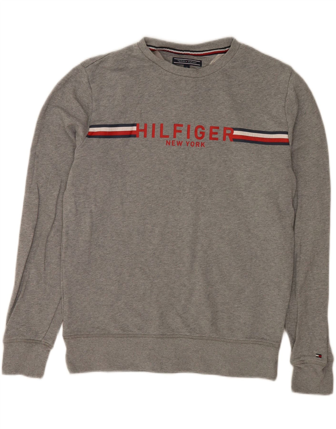 Męska bluza Tommy Hilfiger w stylu vintage Fit, średnioszara, nakrapiana