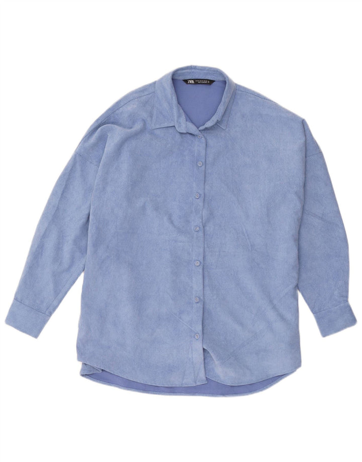 Męska koszula oversize Zara UK 6 XS niebieska
