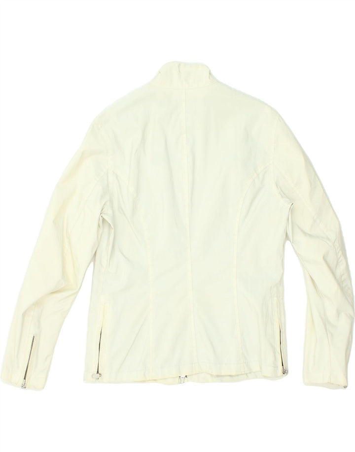 BELSTAFF Womens Bomber Jacket IT 40 Small Off White Nylon Vintage Belstaff and Second-Hand Belstaff from Messina Hembry 