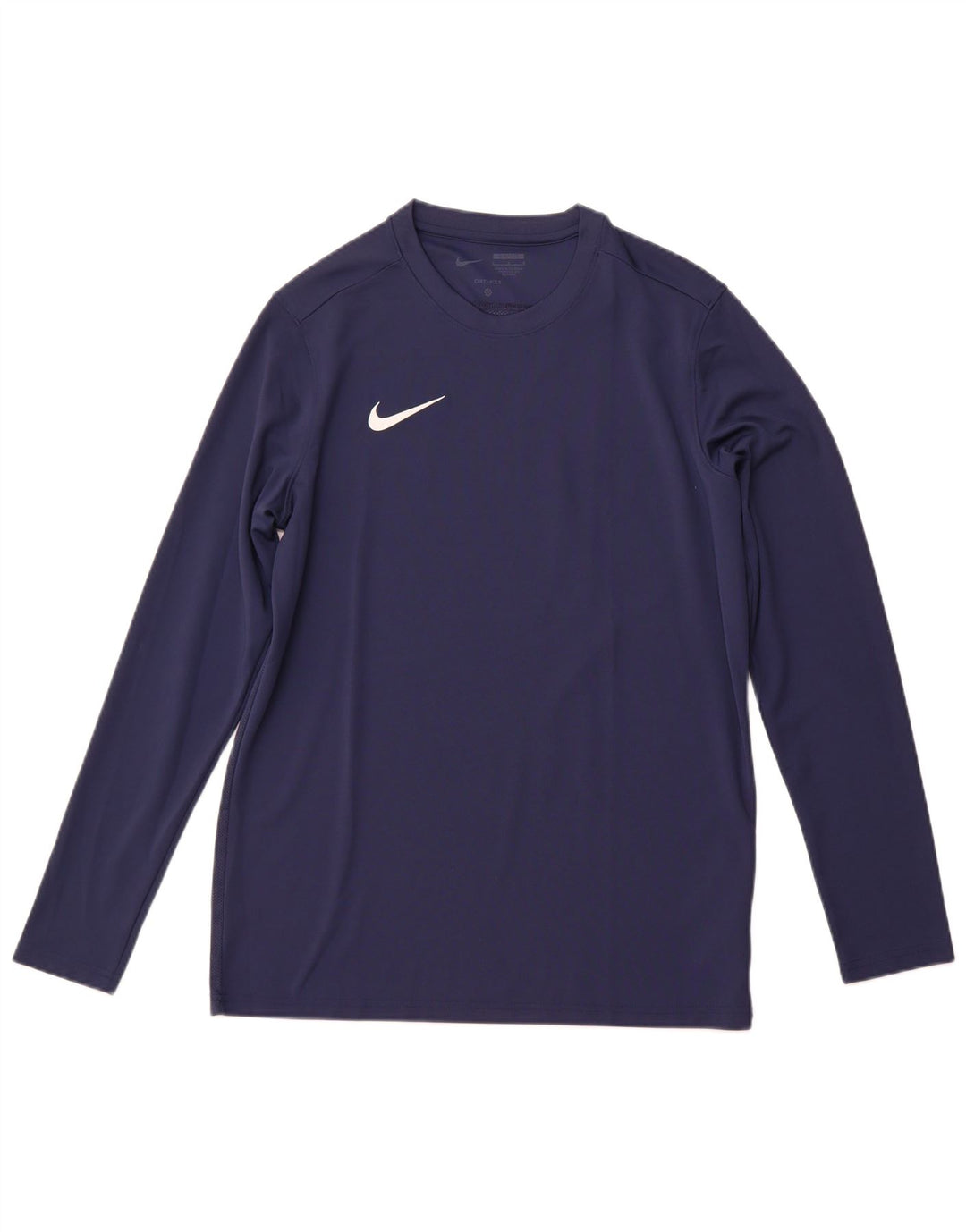 Męska koszulka NIKE Dri Fit Slim Fit z długim rękawem, duży, granatowy poliester