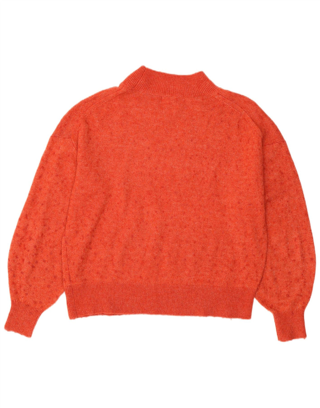 FAT FACE Womens Oversized Turtle Neck Jumper Sweater UK 10 Small Red Nylon