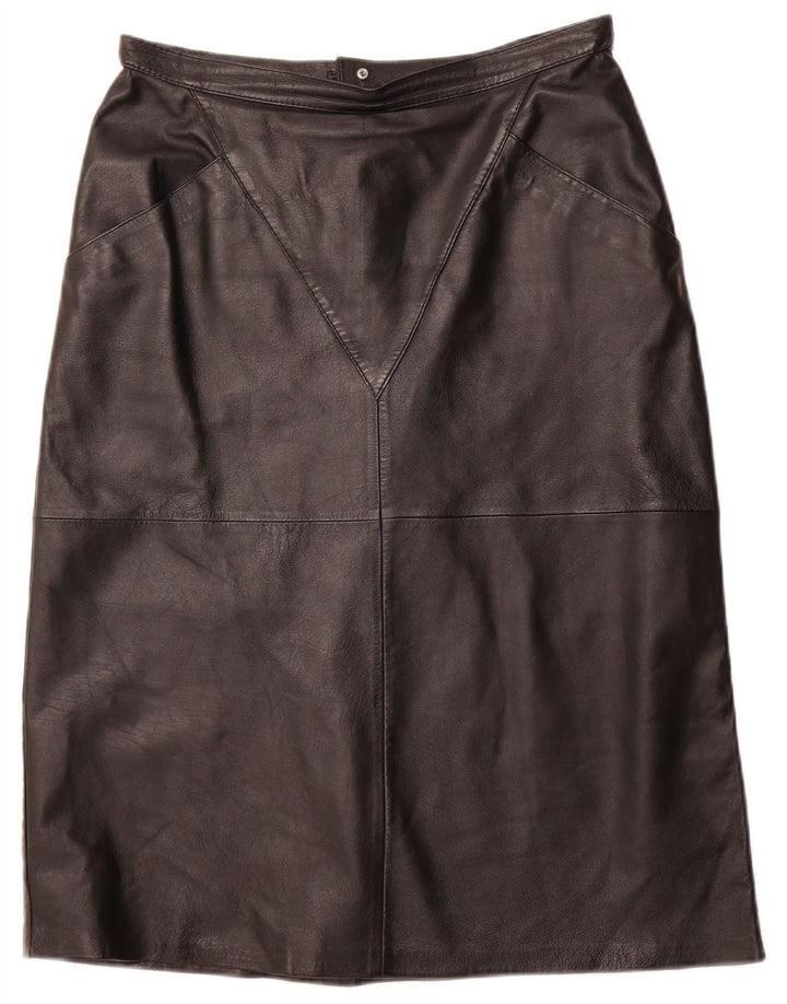 Damska skórzana spódnica VINTAGE IT 44 Medium W32 Czarna