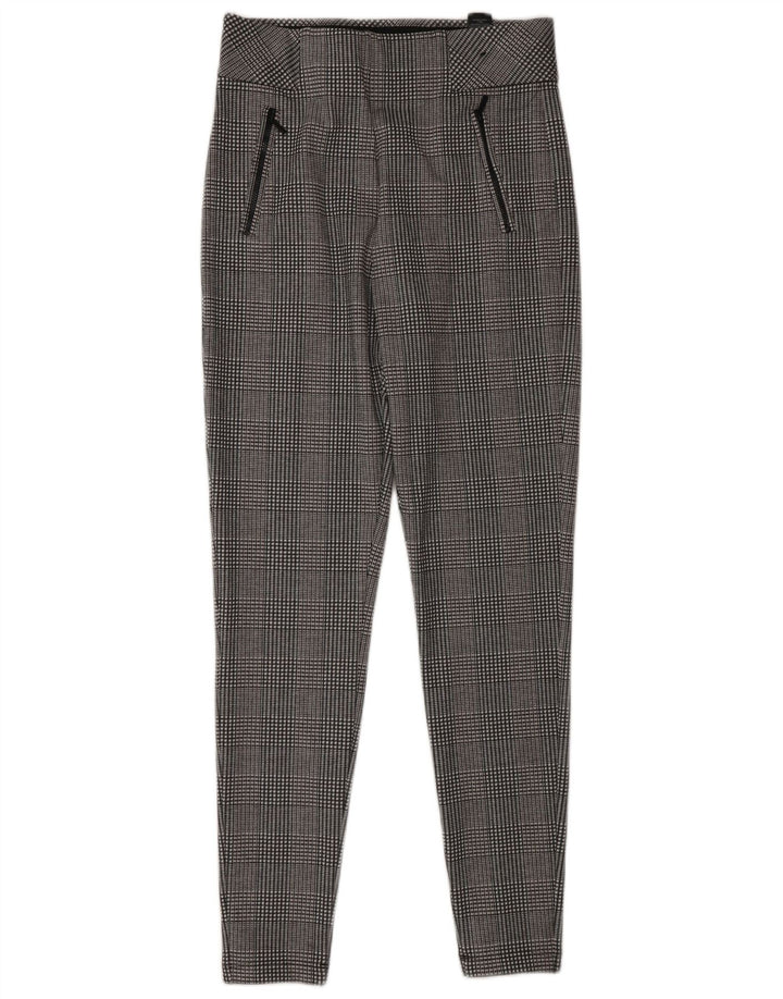 Legginsy damskie Marks & Spencer UK 10, małe, szare, poliester w pepitkę