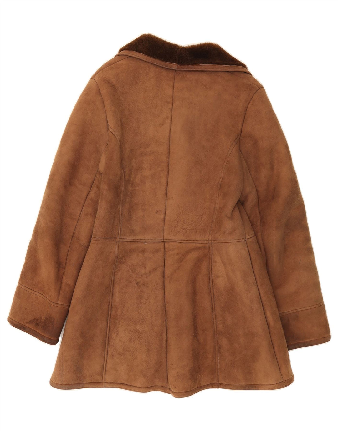 RICHARD DRAPER Womens Shearling Coat EU 40 Medium Brown Sheepskin Vintage Richard Draper and Second-Hand Richard Draper from Messina Hembry 