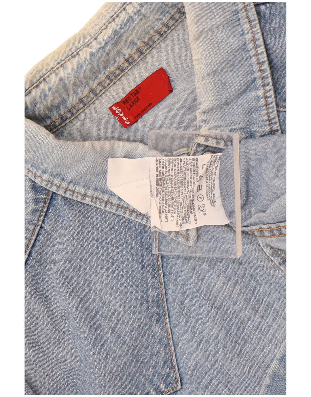 Męska koszula dżinsowa Levi's, duża, niebieska, bawełniana