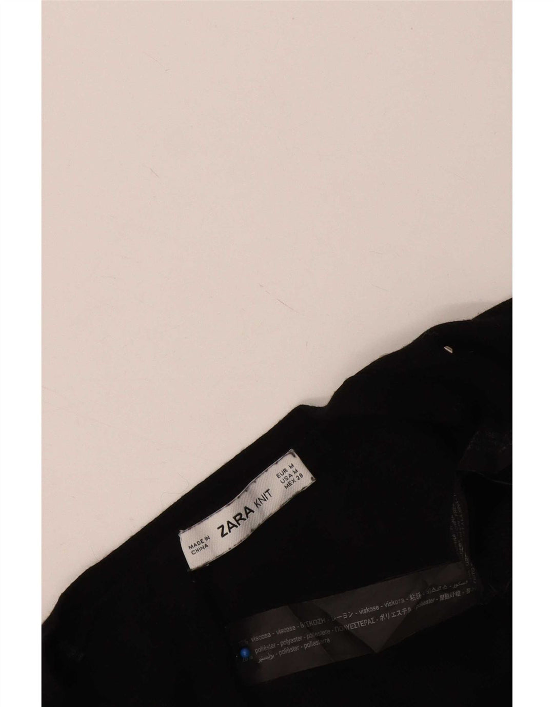 Sweter damski Zara Bolero UK 12 Średni czarny w kropki, wiskoza
