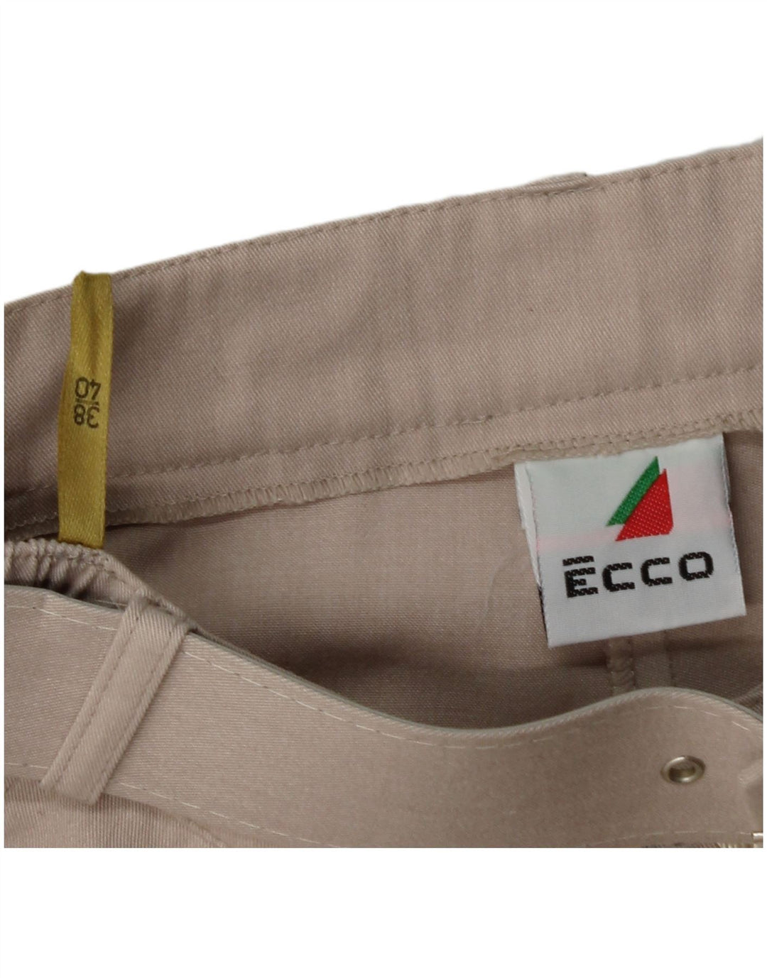 Damskie spodenki codzienne Ecco z wysokim stanem EU 38/40 Medium W28 Beżowy poliester