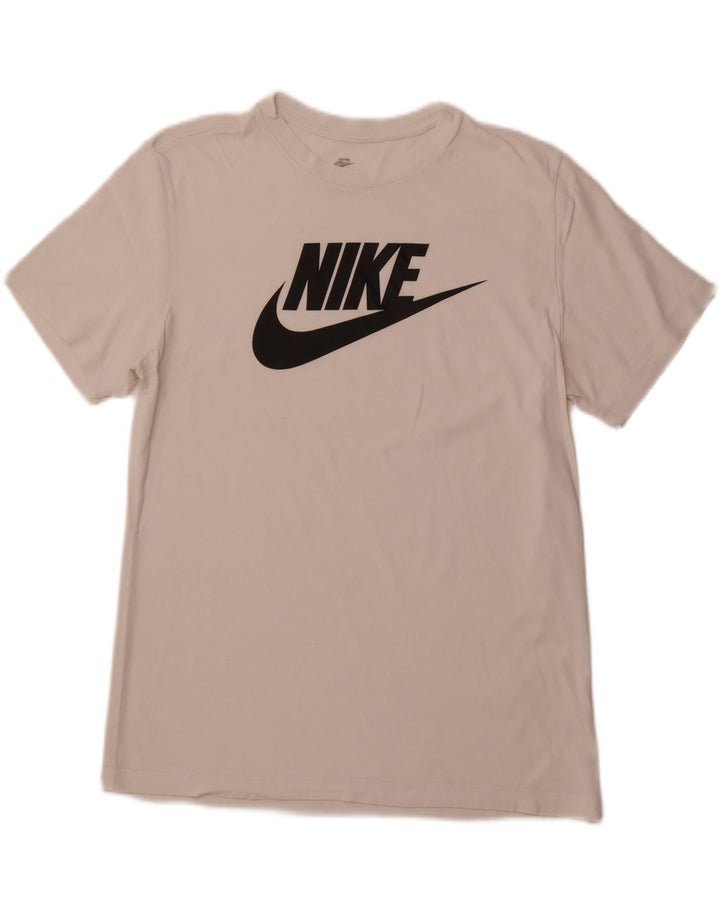 Męski T-shirt z grafiką NIKE, duży, biały