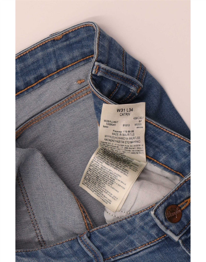Damskie jeansy Wrangler Catrin Bootcut W31 L30 Niebieskie bawełniane