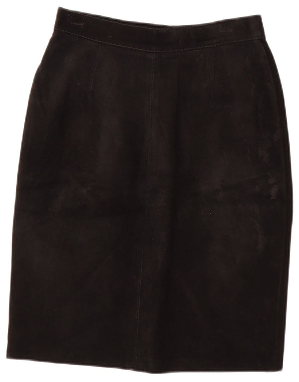 Vintage damska zamszowa spódnica IT 40 Small W24 Black