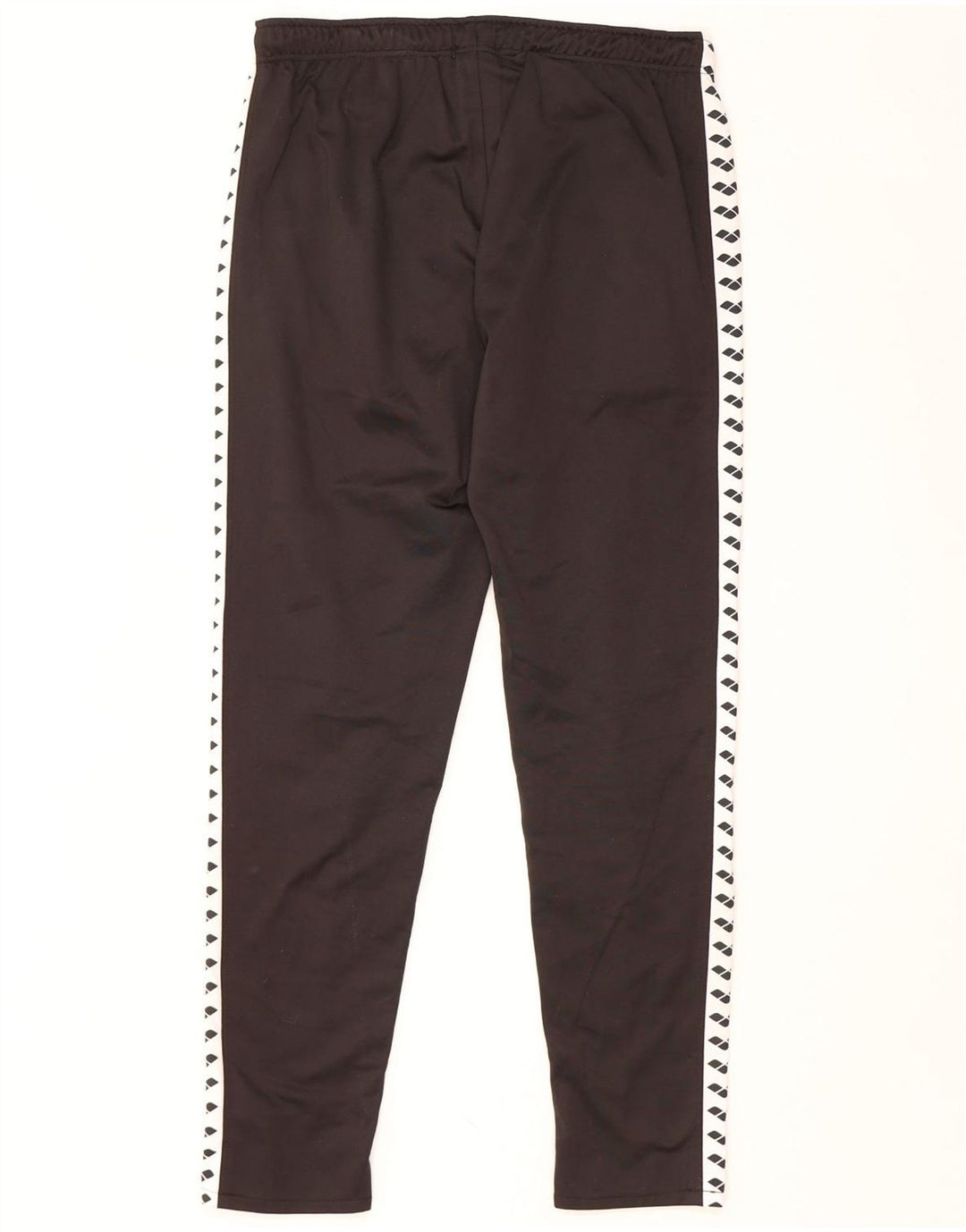 Męskie spodnie dresowe ARENA z grafiką, poliester w kolorze średniej czerni, w blokach kolorystycznych