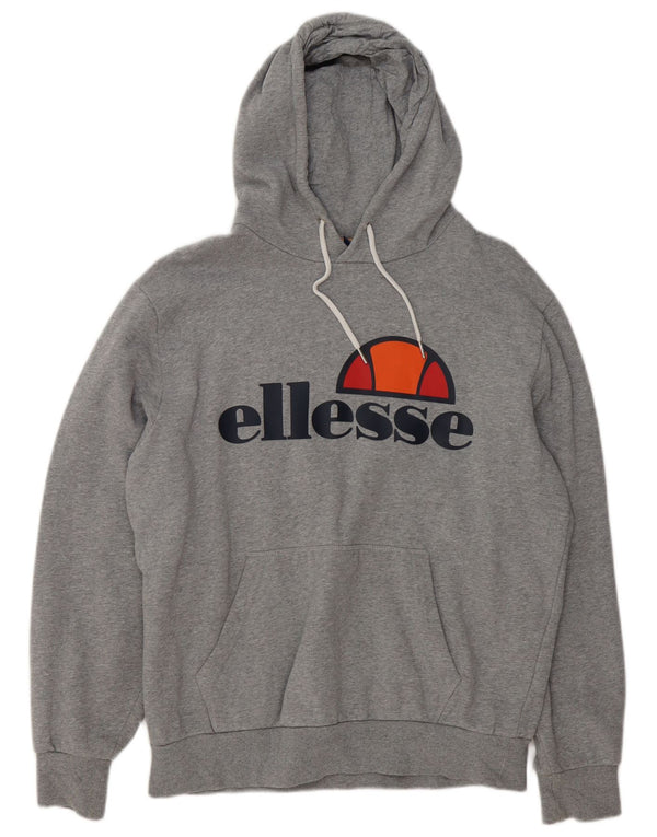 Męski sweter z kapturem Ellesse 2XL Szary, nakrapiany bawełniany