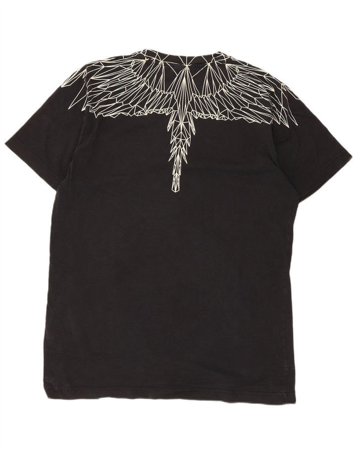 Męska koszulka z grafiką Marcelo Burlon, średnia, czarna bawełna