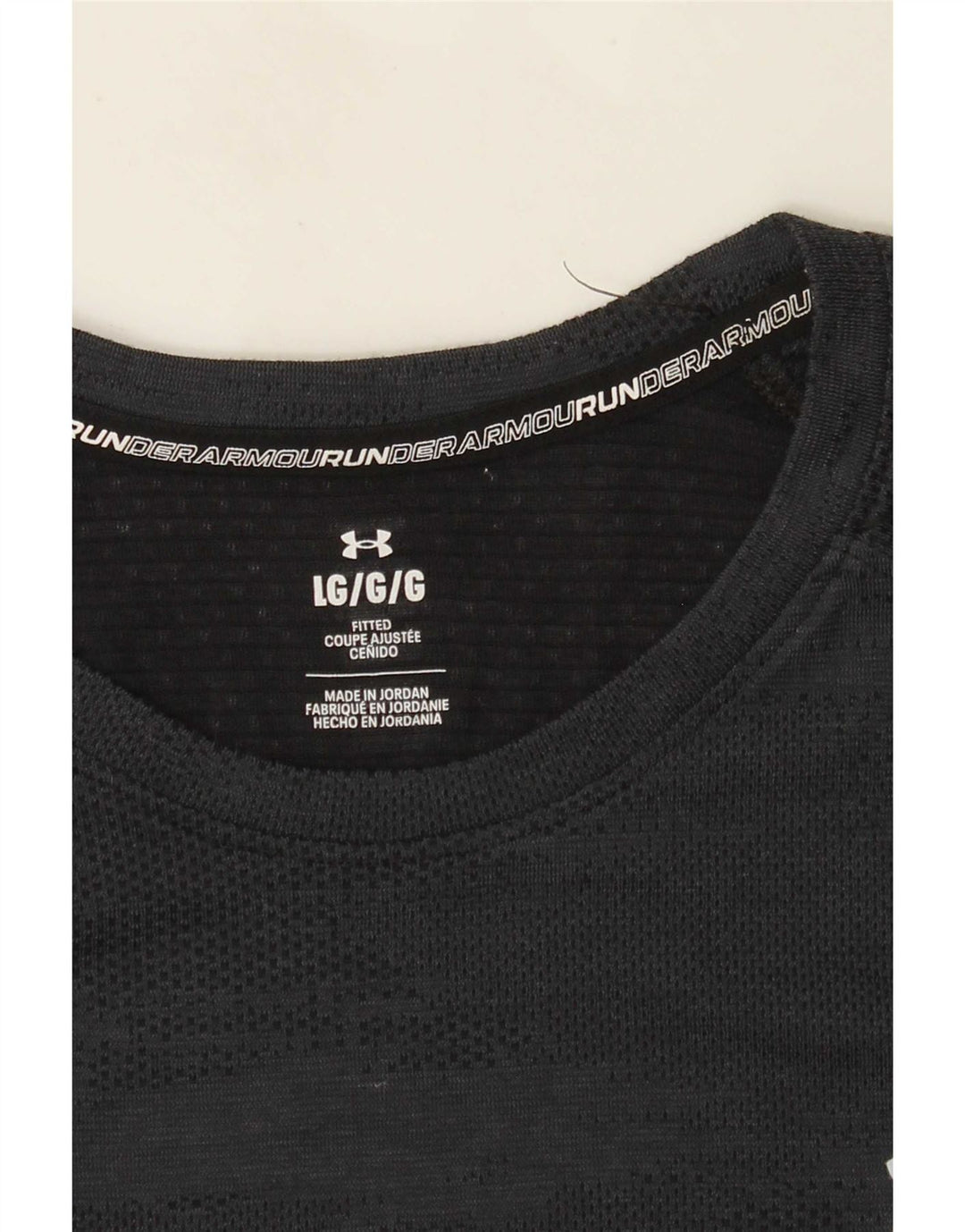 Męski dopasowany t-shirt Under Armour, duży, czarny blok kolorów
