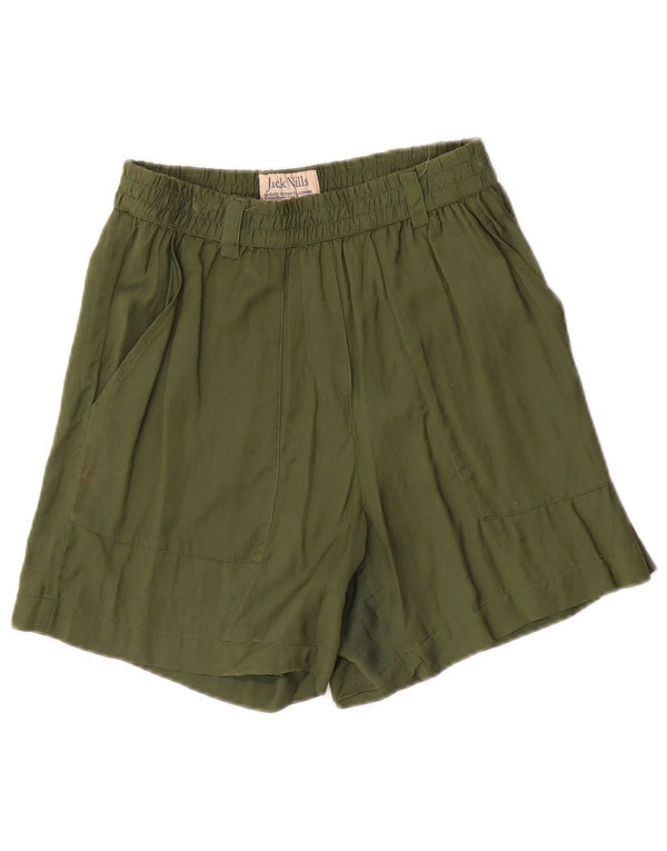 Damskie szorty Jack Wills Pegged Casual UK 8 Small W28 Zielona wiskoza