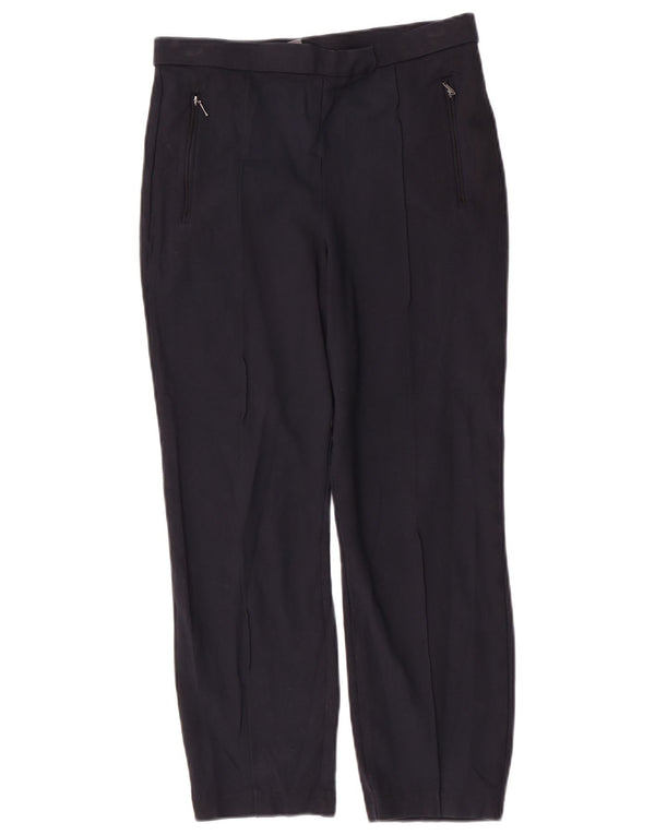 Spodnie damskie Sweaty Betty, proste, przycięte, średnie W28 L25, granatowe