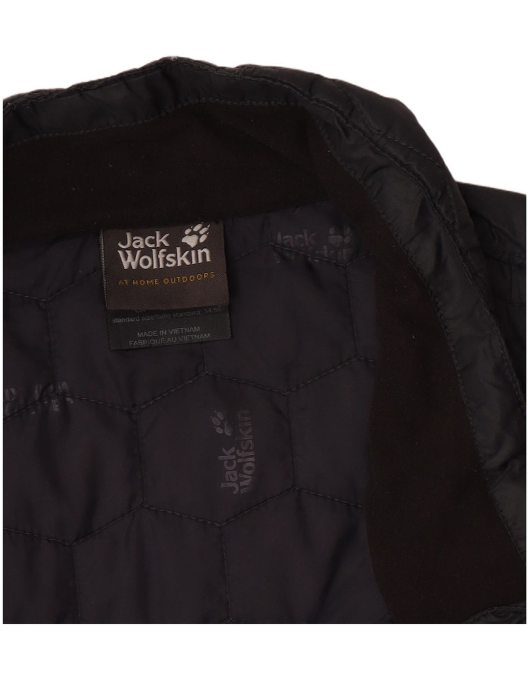 Męska pikowana kurtka Jack Wolfskin z podszewką UK 44/46 XL, szary, blok kolorów