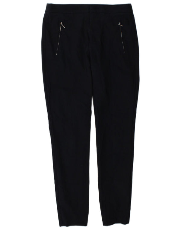 Spodnie damskie Zara Skinny Casual, małe, W26 L28, granatowe, bawełniane