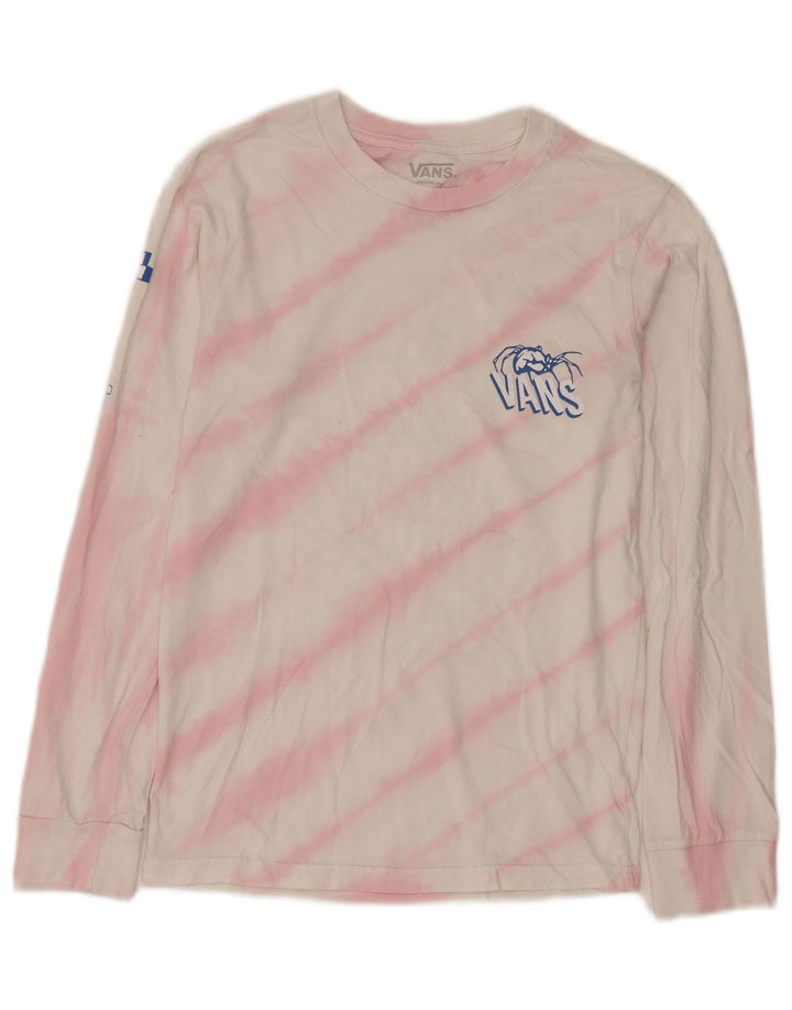 Męski top Vans Premium z długim rękawem XS, biały, bawełniany Tie Dye