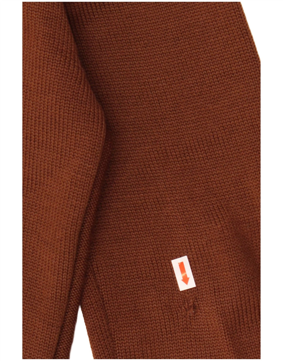 Tęczowy damski sweter kardigan IT 48 XL Brązowa wełna