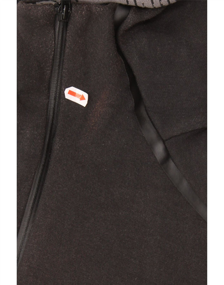 Męski sweter z kapturem i zamkiem ADIDAS, średniej wielkości, czarny, bawełniany